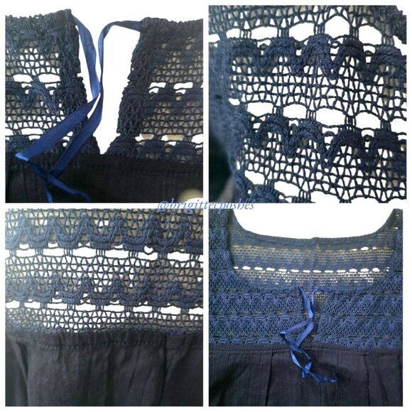 HANDMADE Traditional Laced Mexican Blouse - Picture 5 of 12